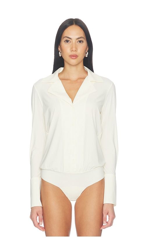 Classic Blousey Button Down Bodysuit in . - size M (also in S, XL, XS) - Commando - Modalova