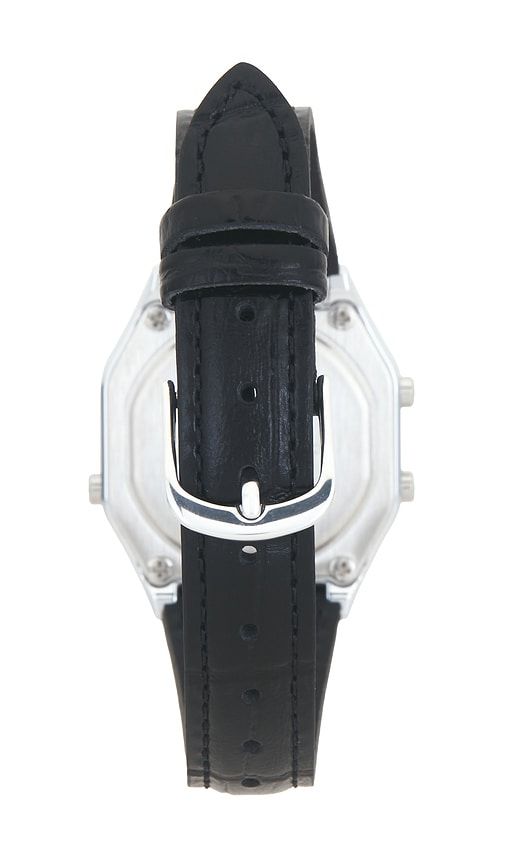LA680 Series Leather Watch in Metallic Silver - Casio - Modalova