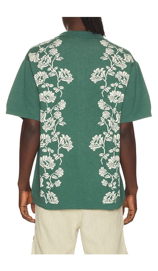 Peace Flower Knit Shirt in Green. - size M (also in XL/1X) - Critical Slide - Modalova