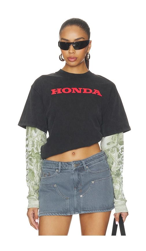 Jumper 2Fer Long Sleeve Tee in Black. - size L (also in XL/1X) - CPTN Apparel - Modalova