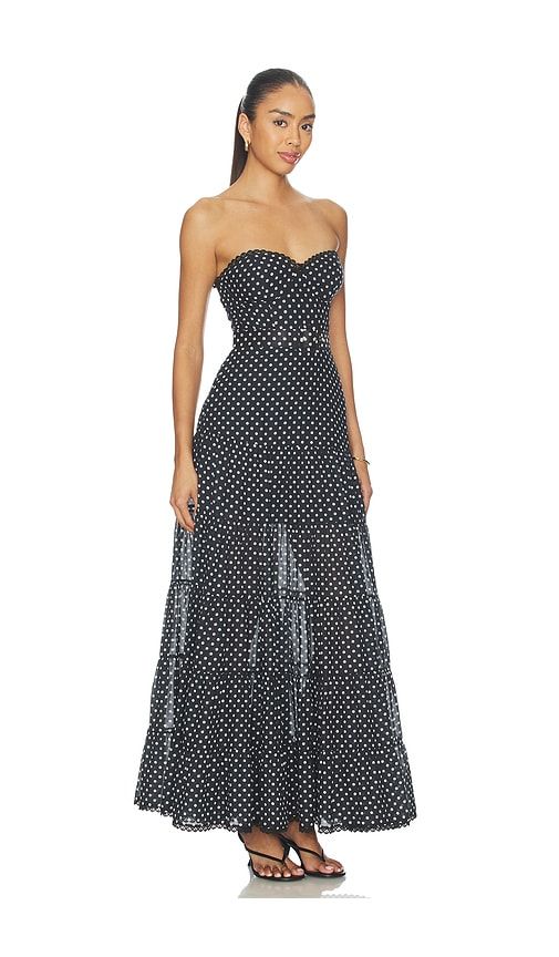 Jimena Long Dress in Black,White. - size S (also in XS, M, L) - Charo Ruiz Ibiza - Modalova
