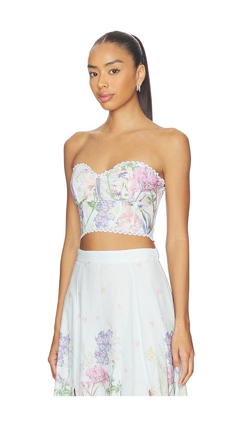 Bustier Bio Top in Baby Blue. - size L (also in M, S, XL, XS) - Charo Ruiz Ibiza - Modalova