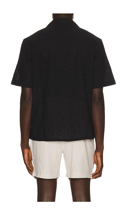 Floral Eyelet Short Sleeve Shirt in . - size S (also in M, XL/1X) - Corridor - Modalova