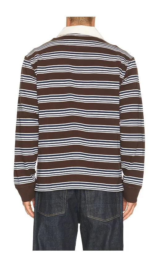 Mini Stripe Long Sleeve Rugby in . - size L (also in M, S, XL/1X, XXL/2X) - Corridor - Modalova