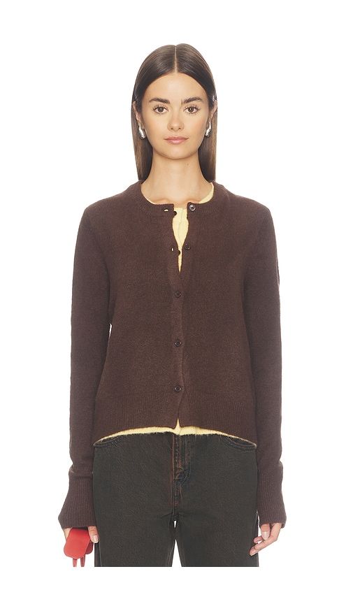 Crewneck Knit Button-up Cardigan in Multi. - size S (also in M, L) - Cubic London - Modalova