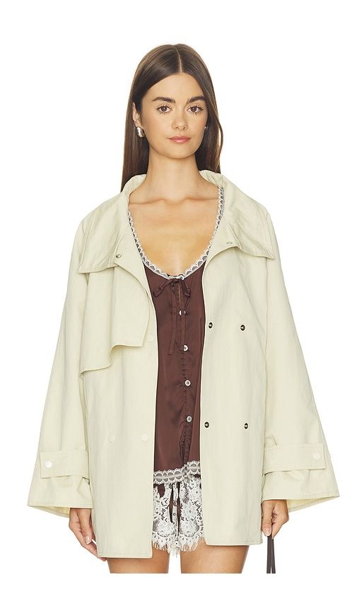 Short Length Belted Trench Coat in - Cubic London - Modalova