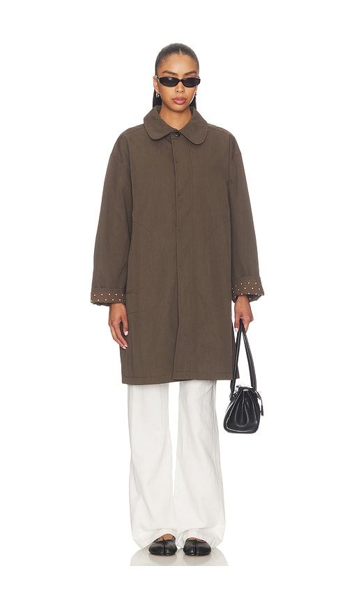 Polka Dot Design Patchwork Trench Coat in . - size L (also in M, S) - Cubic London - Modalova