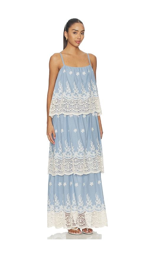 Estella Maxi Dress in Blue. - size S (also in XS, M) - Curaae by Elliatt - Modalova