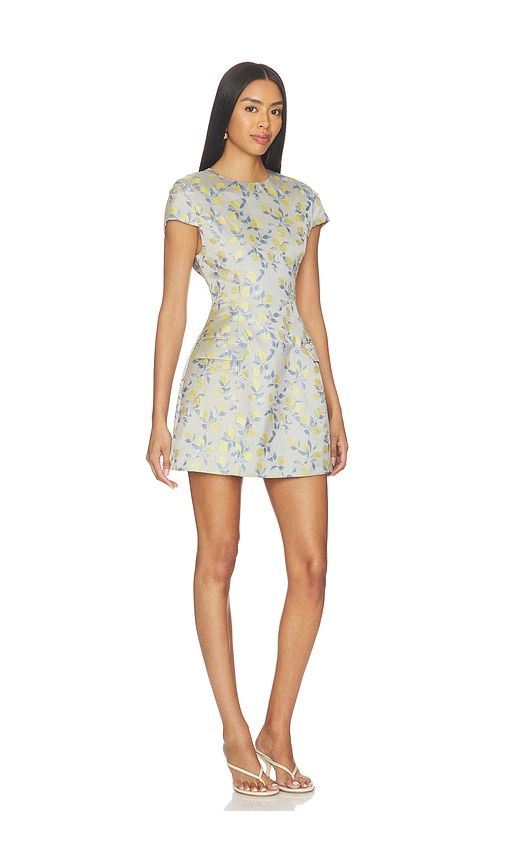 Annie Mini Dress in Light Grey,Yellow. - size M (also in S, XS) - Curaae by Elliatt - Modalova