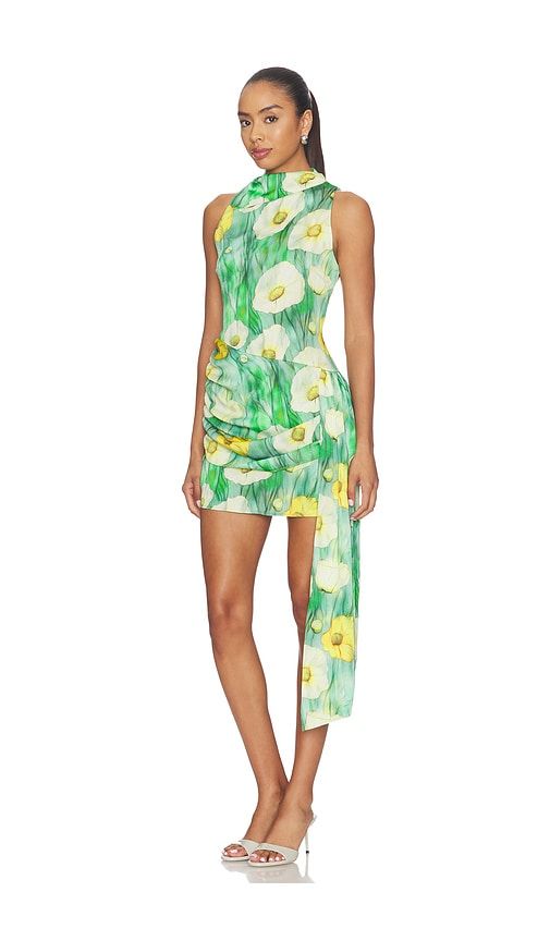 Lilia Highneck Mini Dress in Multi. - size M (also in S) - Curaae by Elliatt - Modalova