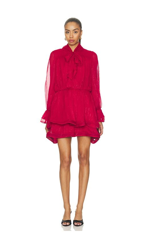 Zanetta Mini Dress in Red. - size L (also in M, S, XL, XS) - Curaae by Elliatt - Modalova