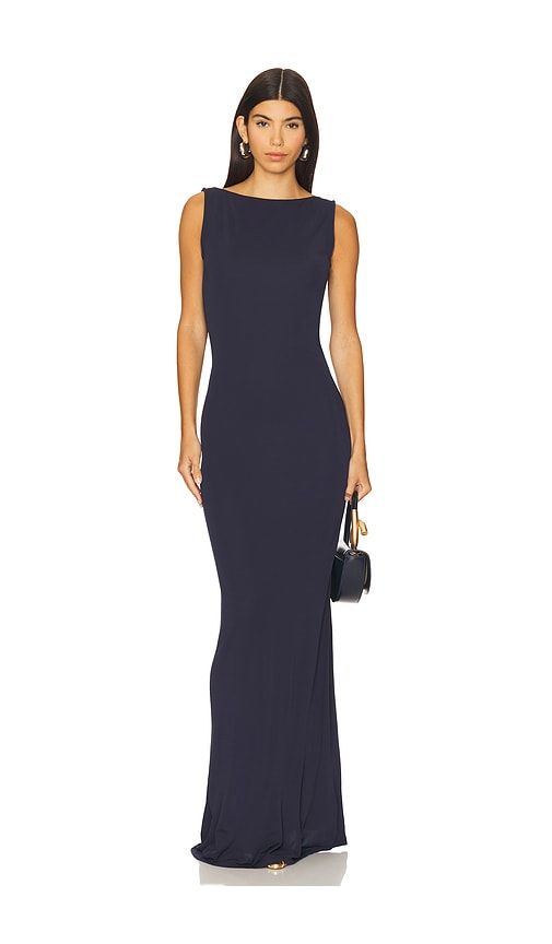 Basha Gown in Navy. - size L (also in S) - Cult Gaia - Modalova