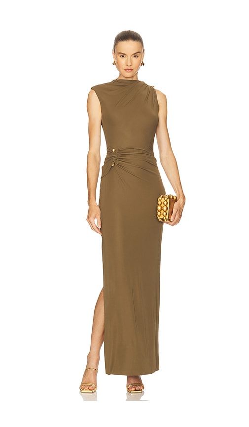 Izola Dress in Olive. - size 10 (also in 8) - Cult Gaia - Modalova