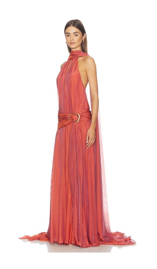 Ophalia Gown in Orange. - size 00 (also in 10, 12, 4) - Cult Gaia - Modalova
