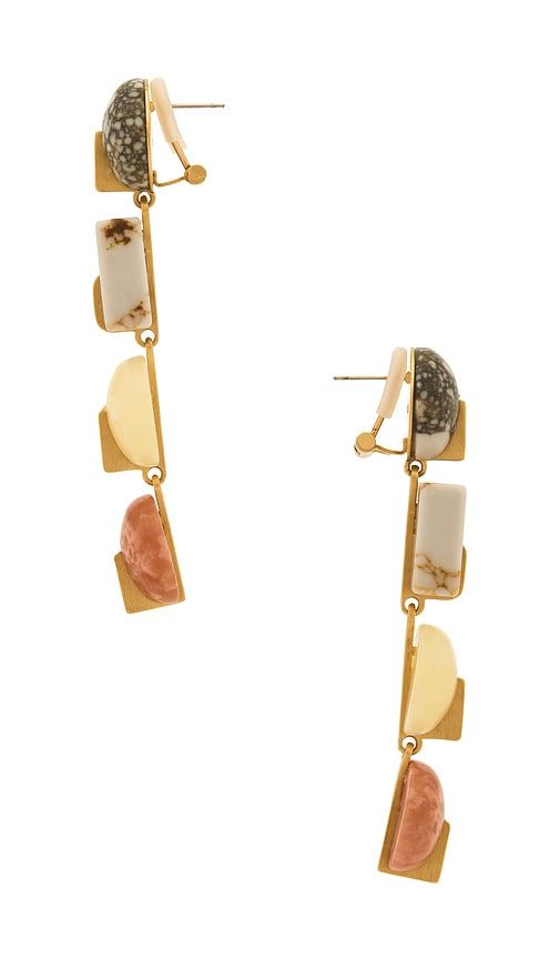 Laguna Drop Earring in Metallic Gold - Cult Gaia - Modalova