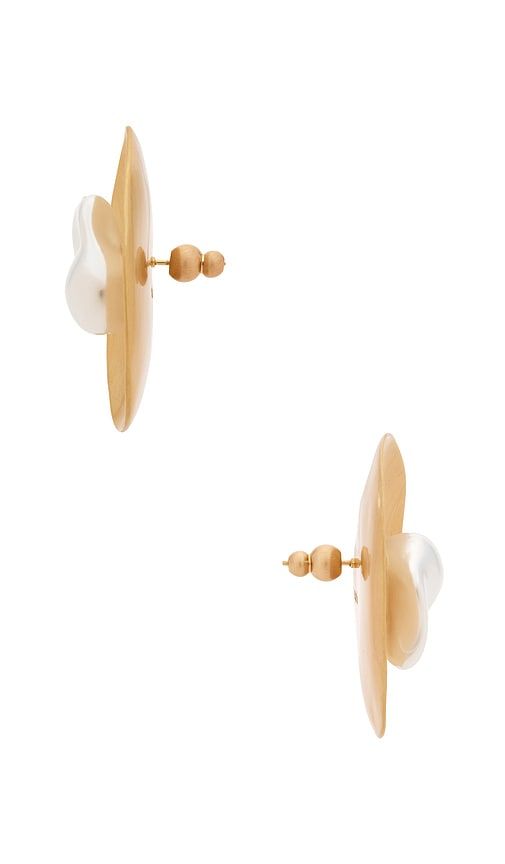 Marzia Earring in Metallic Gold - Cult Gaia - Modalova
