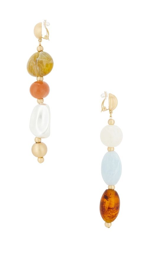 Mercier Earrings in Metallic Gold - Cult Gaia - Modalova