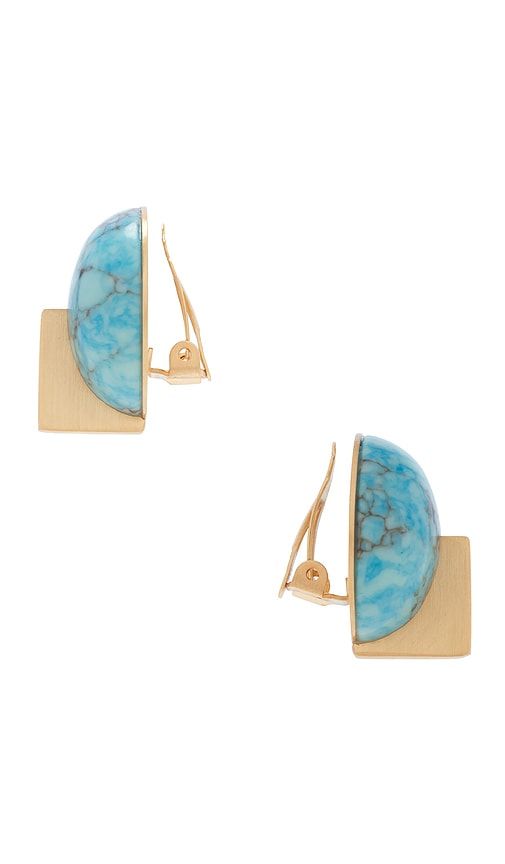 Cult Gaia Una Earring in Teal - Cult Gaia - Modalova