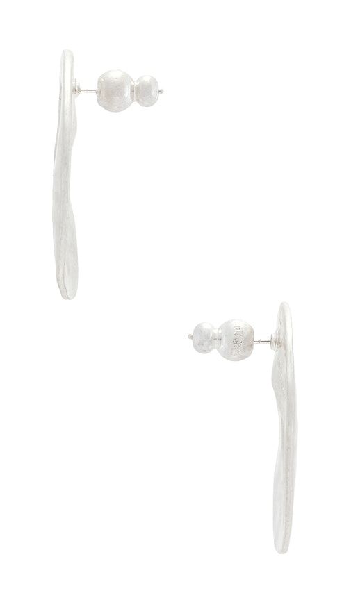 Rue Mini Earring in Metallic Silver - Cult Gaia - Modalova