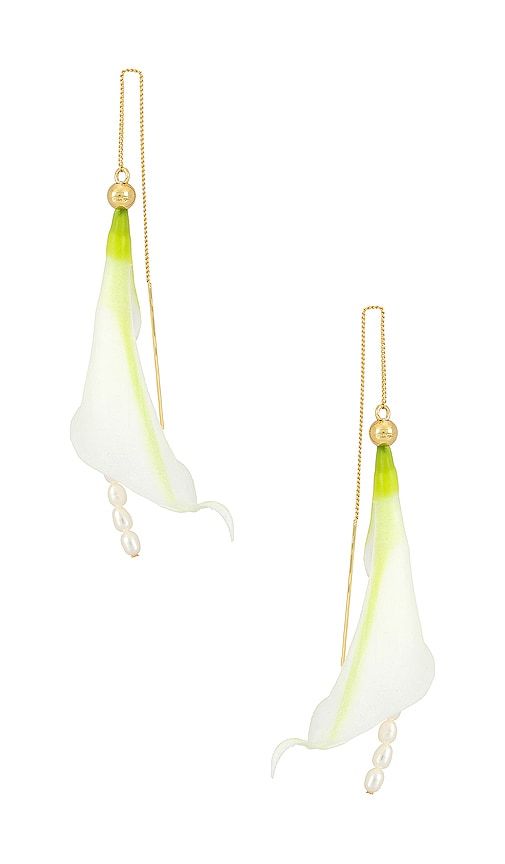 Cult Gaia Calla Earring in Ivory - Cult Gaia - Modalova