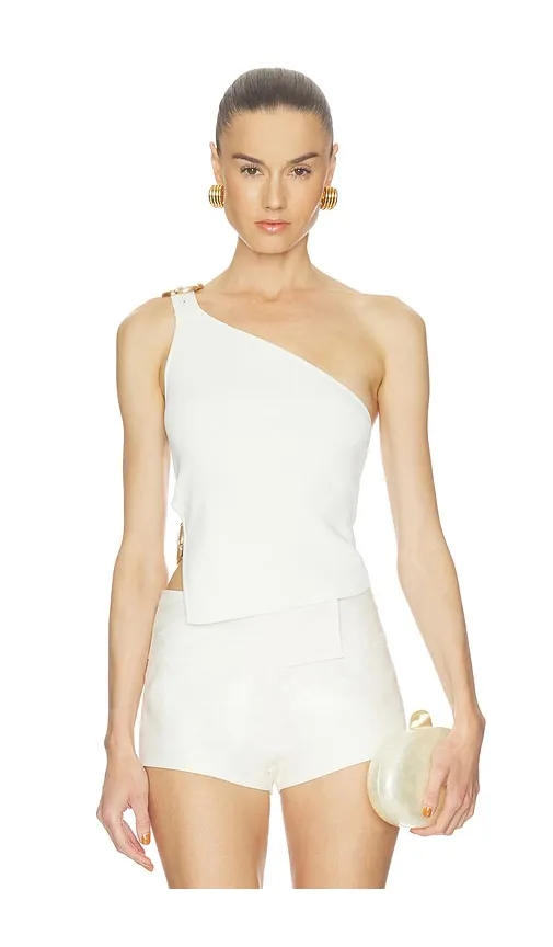 Valeria Top in Ivory. - size L (also in M, S, XL, XS) - Cult Gaia - Modalova