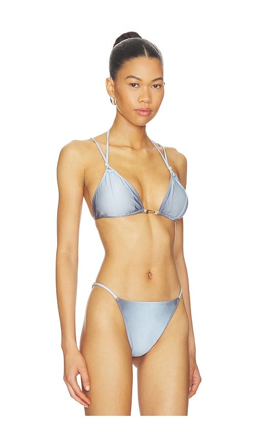 Anoki Bikini Top in Baby Blue. - size L (also in M, XL, XS) - Cult Gaia - Modalova