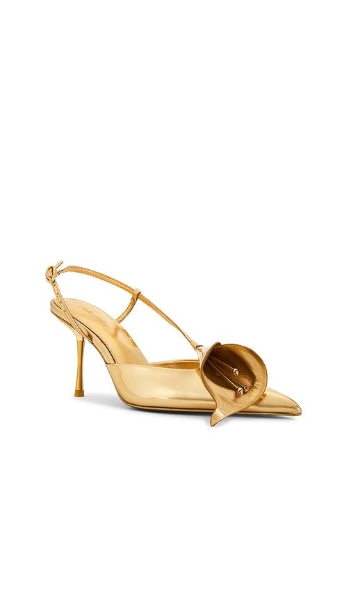 Calla Pump in Metallic Gold. - size 36 (also in 36.5, 37, 37.5, 38, 38.5, 39.5) - Cult Gaia - Modalova