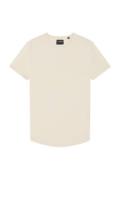 Ao Curve-hem Tee in Beige. - size L (also in M, S, XL/1X) - Cuts - Modalova