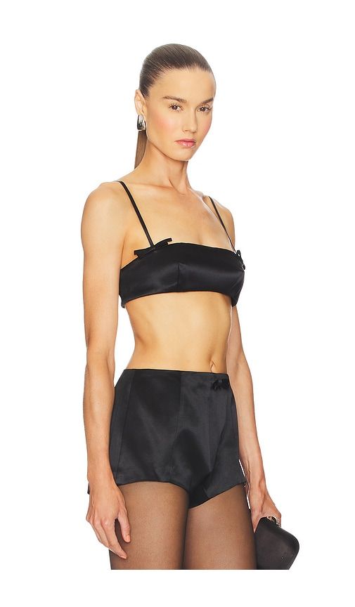 Duchesse Silk Bralette Top in . - size L (also in XS) - Courtney Zheng - Modalova