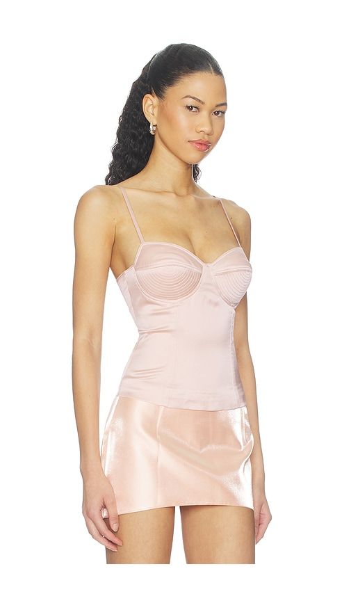 Satin Bullet Bra Top in . - size M (also in S, XS) - Courtney Zheng - Modalova