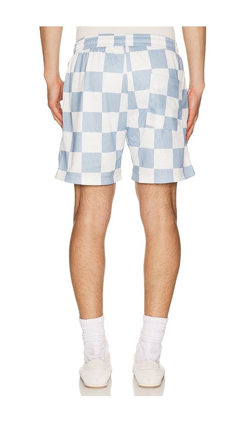 The Printed Golf Mesh Short in Slate,White. - size L (also in M, XL/1X) - Devereux Golf - Modalova