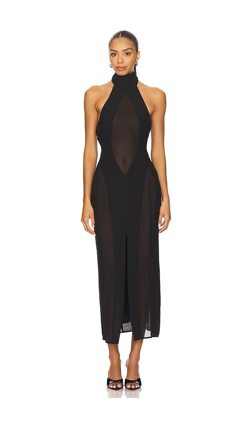Koemi Sheer Panel Dress in . - size S (also in XS, XXL) - GUIZIO - Modalova