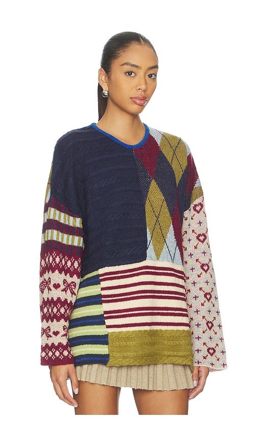 Zuri Sweater in Blue,Red. - size M (also in S, XS) - GUIZIO - Modalova