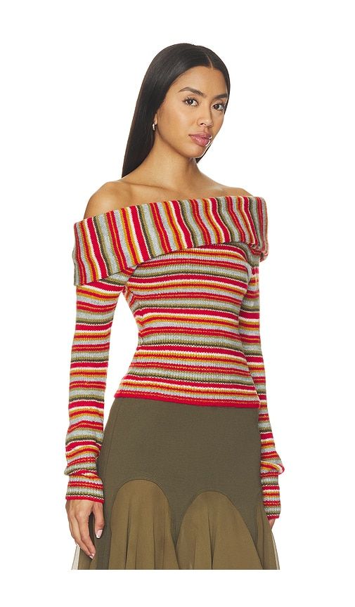 Ysabel Sweater in Olive. - size M (also in S, XS) - GUIZIO - Modalova