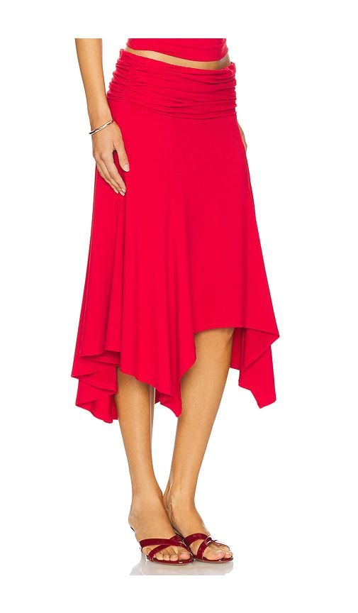Soffiano Skirt in Red. - size S (also in XL, XS) - GUIZIO - Modalova