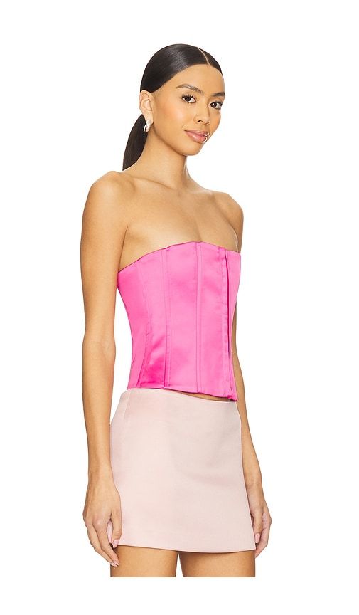 Satin Corset in Pink. - size L (also in XL, XXS) - GUIZIO - Modalova
