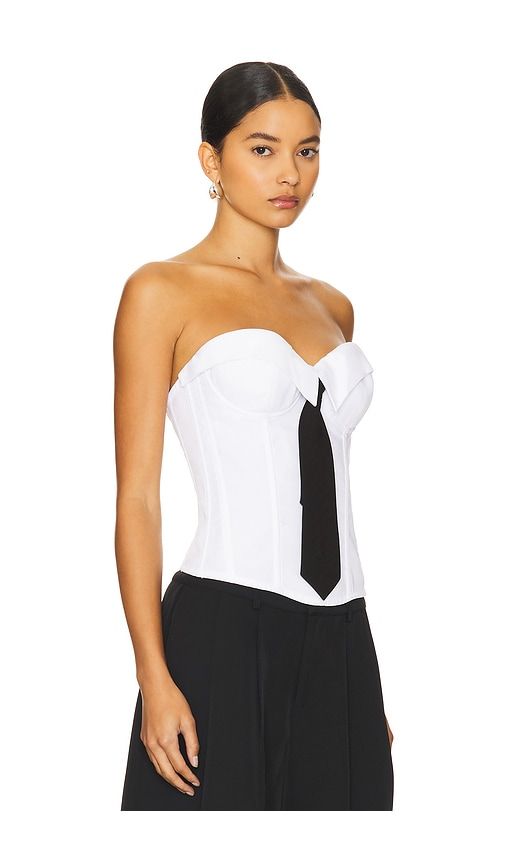 Chrys Pinstripe Corset in . - size L (also in M, S, XS, XXS) - GUIZIO - Modalova