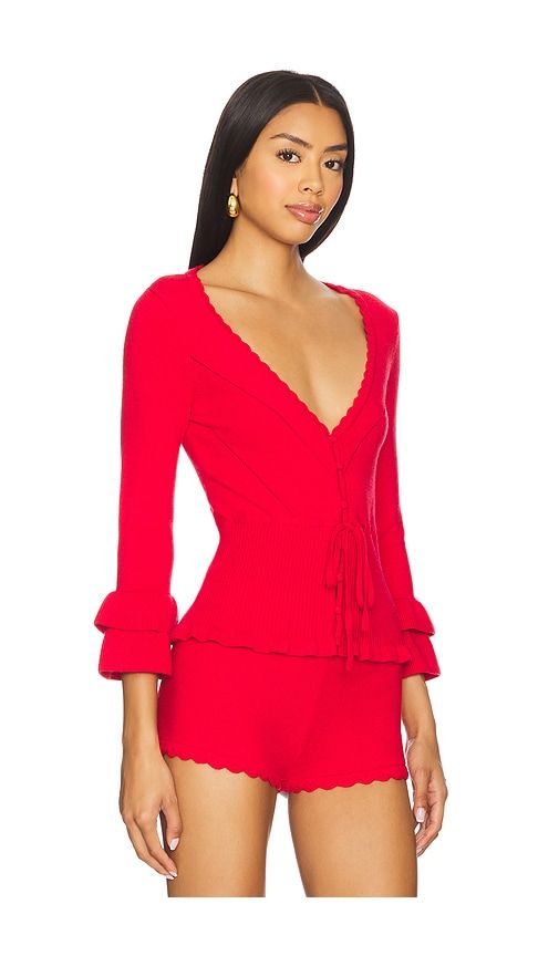Mathilde Top in Red. - size L (also in M, S, XL, XS, XXL, XXS) - GUIZIO - Modalova