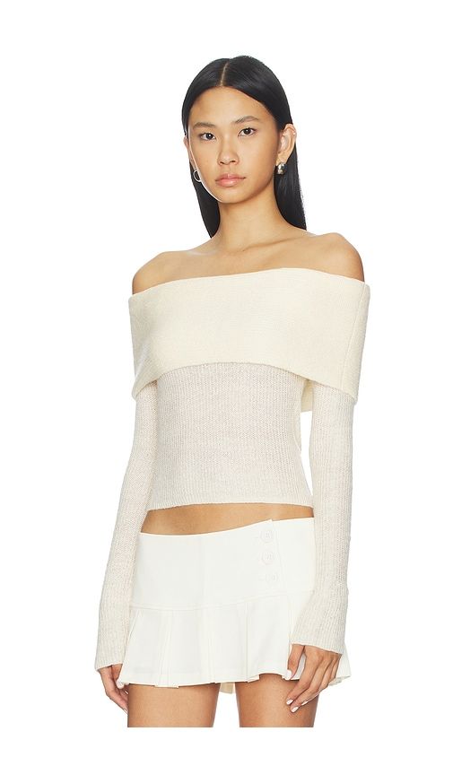 Off Shoulder Knit Top in . - size L (also in M, S, XS) - GUIZIO - Modalova