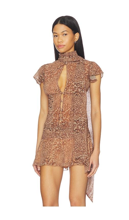 Ara Top in Brown. - size L (also in M, S, XL, XS, XXS) - GUIZIO - Modalova