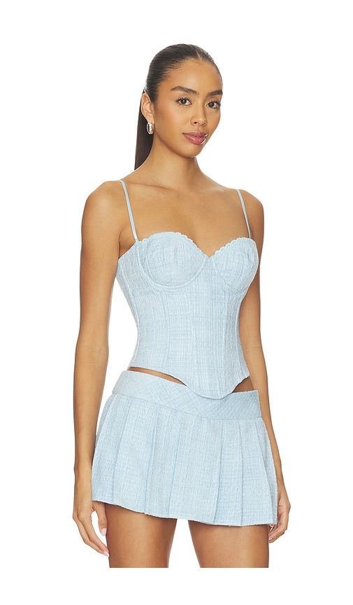 Genevieve Lace Trim Bustier in . Size M. Also in S, XS, XXS - GUIZIO - Modalova