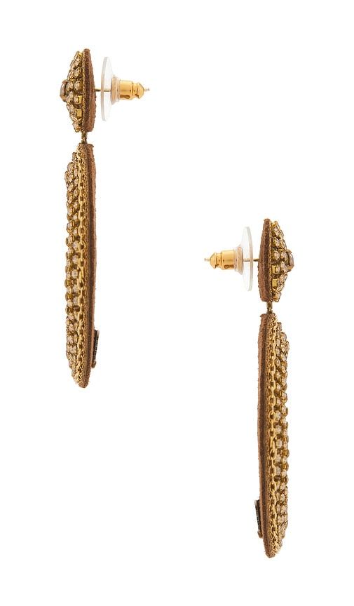 Odeya Earrings in Metallic - Deepa Gurnani - Modalova