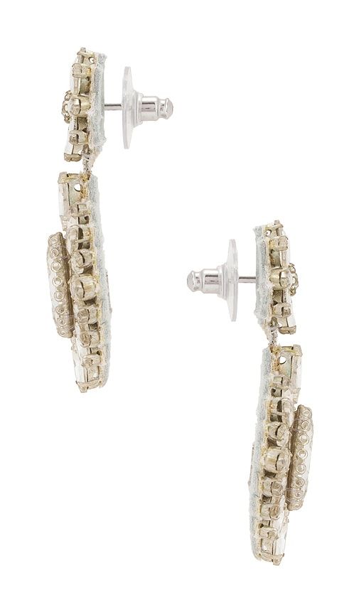 Alianah Earrings in Metallic - Deepa Gurnani - Modalova