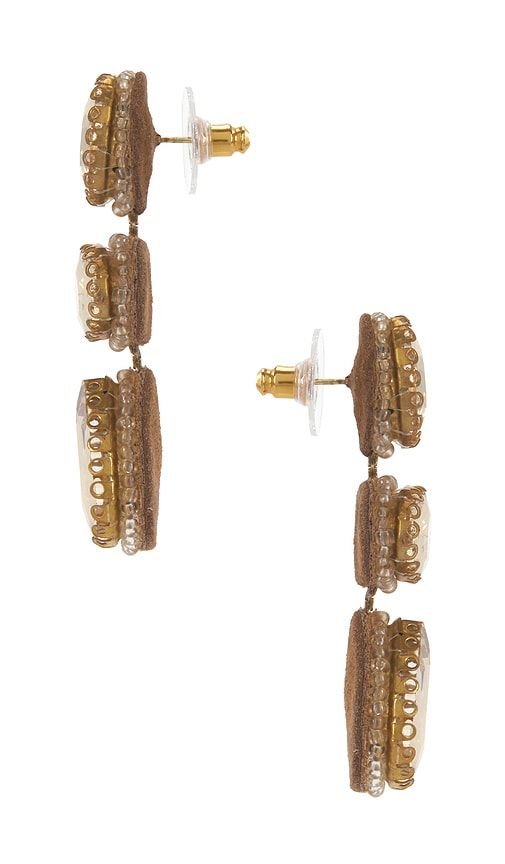Hadlee Earrings in Metallic - Deepa Gurnani - Modalova