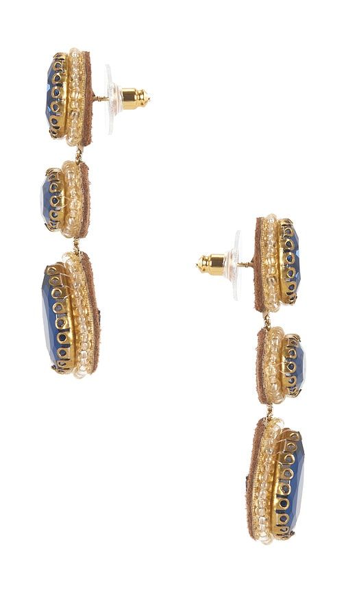 Hadlee Earrings in Blue - Deepa Gurnani - Modalova