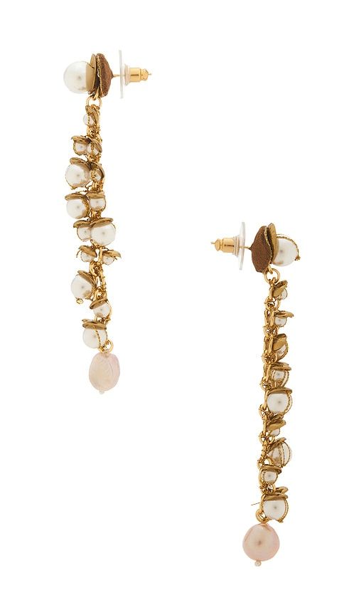 Nani Earrings in Metallic - Deepa Gurnani - Modalova