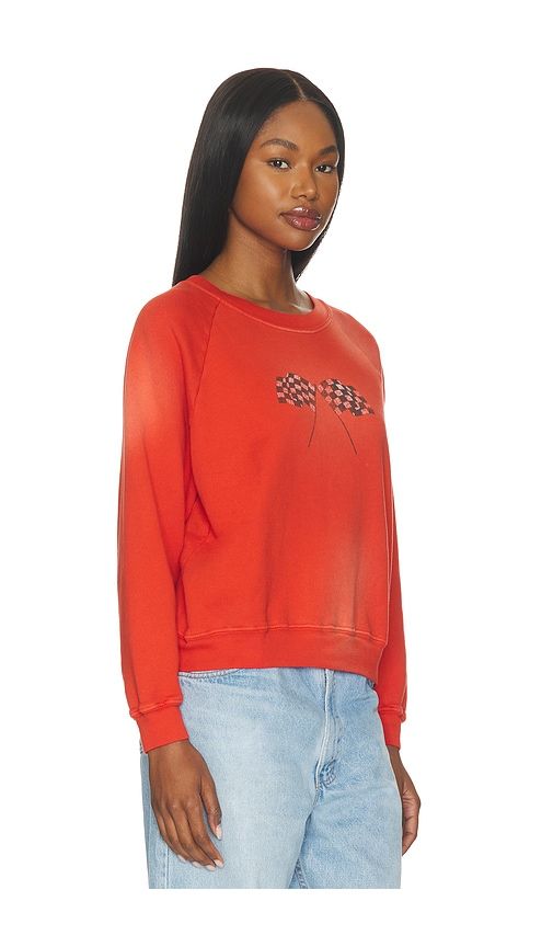 Ready Set Go Shrunken Raglan Sweatshirt in Red. - size L (also in M, S, XL, XS) - DAYDREAMER - Modalova