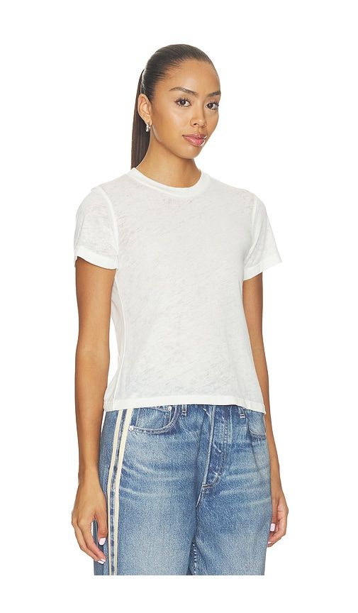 Solid Burnout Vintage Tee in White. - size L (also in M, S, XL, XS) - DAYDREAMER - Modalova