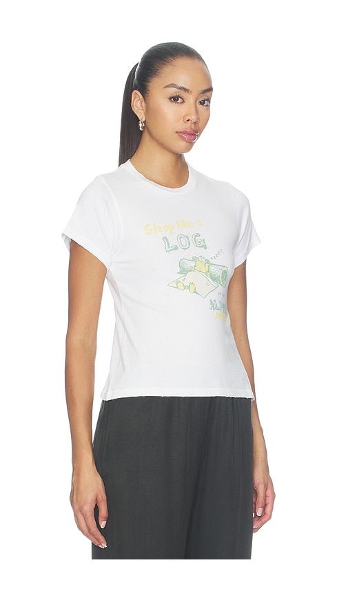 Sleep Like A Log Vintage Tee in White. - size L (also in M, S, XL, XS) - DAYDREAMER - Modalova