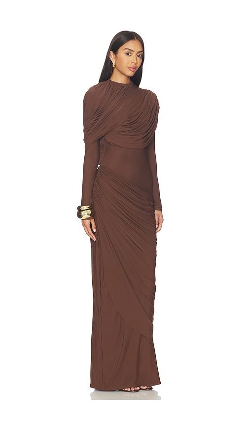The Donna Gown in Brown. - size S (also in XS) - Deme by Gabriella - Modalova